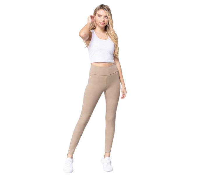 Set Of 4 Leggings For Women - Beige - Zoom Image 6