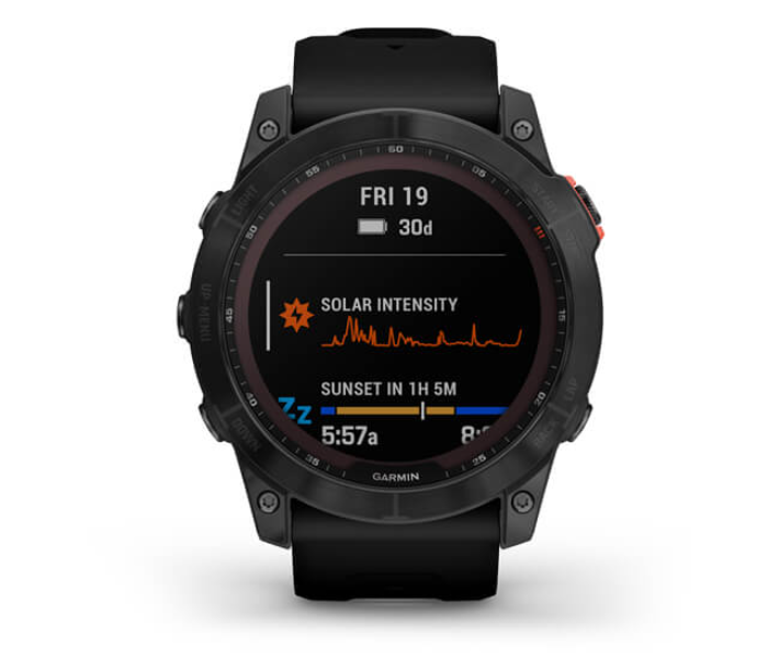 Garmin 010-02541-01 Fenix 7X Solar Slate Grey with Black band - Zoom Image 2