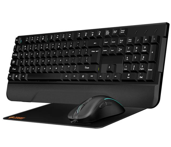 Porodo PDX213-BK 4 In 1 Keyboard Headphone Mouse and Mouse Pad Gaming Set - Black - Zoom Image 5