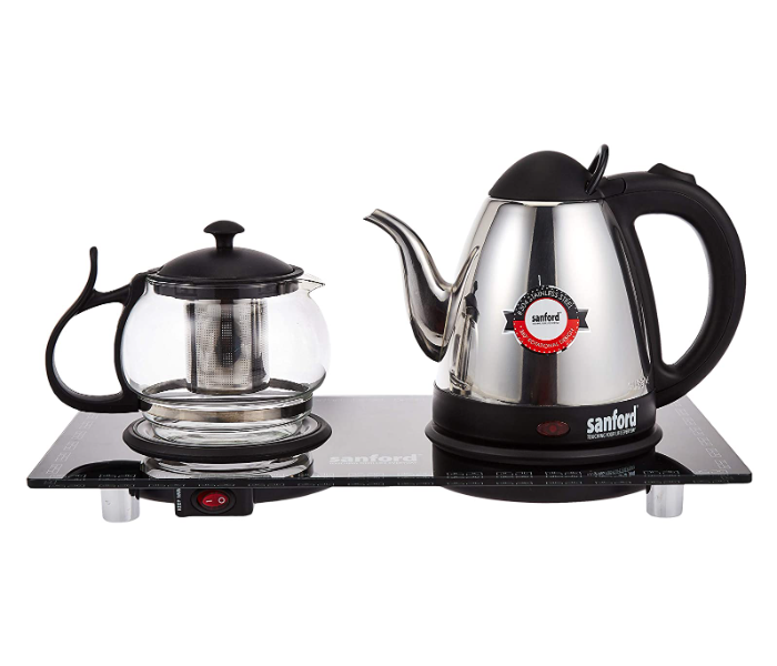 Sanford SF3352EK 1.5 Litre Stainless Steel Electric Kettle - Black and Silver - Zoom Image 1