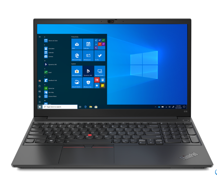 Lenovo 20TD0008AD ThinkPad E15 Black 15.6 inch FHD Intel Core i5 1135G7 Processor 8GB DDR4 RAM 512GB SSD Integrated Intel Iris Xe Graphics Windows 10 Professional 64 - Grey - Zoom Image 1