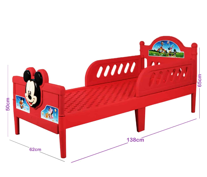 547 Plastic Toddler Bed for Children - Red - Zoom Image