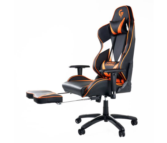 Porodo PDX514 PU Leather Gaming Chair - Black and Orange - Zoom Image 3