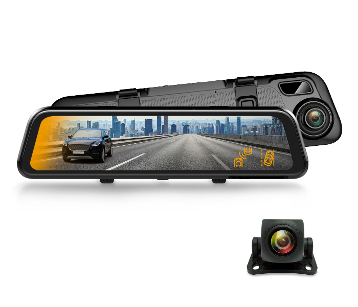 Rexing M2 Smart BSD ADAS Full HD 1080p Built In GPS Dual Mirror Dash Camera - Black - Zoom Image 1