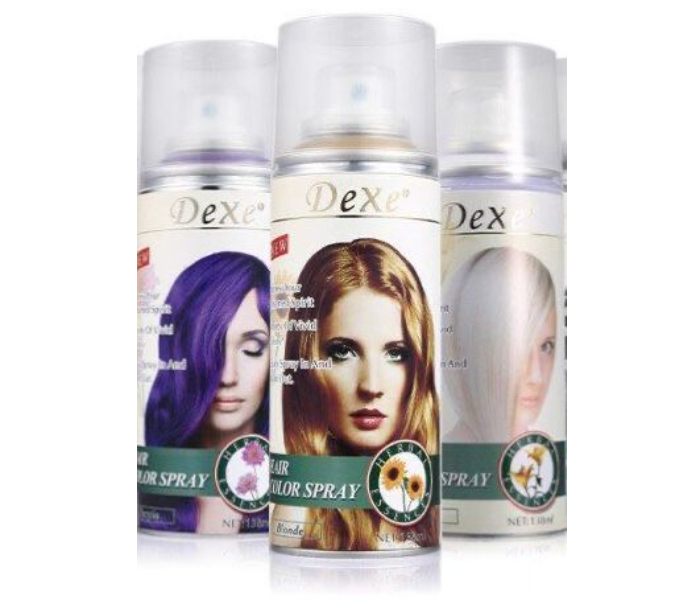 Set of 3 Temporary Hair Color Spray - Green, Orange, Coffee  - Zoom Image 1