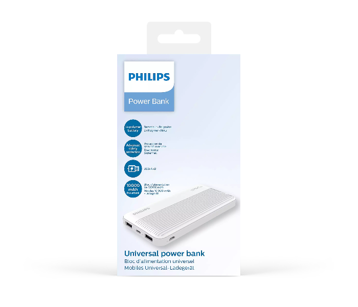 Philips DLP7719N-00 10000MAH Universal Power Bank - White - Zoom Image 6