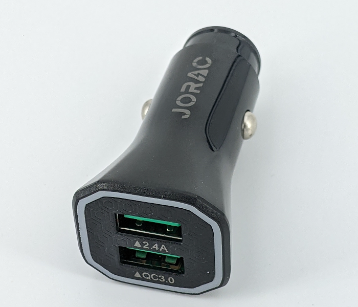 Jorac RA-85 Fast Car Charging Adaptor - Black - Zoom Image 1