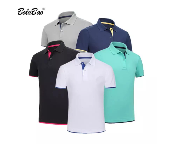 Polo Unisex Classic Cotton Short Sleeve Homme Breathable T-Shirt - Zoom Image 1