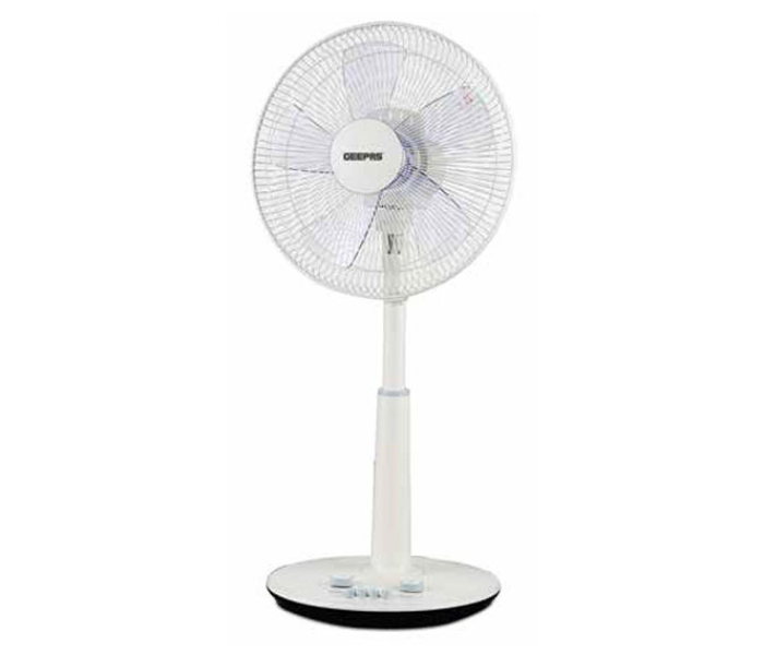 Geepas GF9582 16 Inch 55 Watts Portable Table Fan - White - Zoom Image