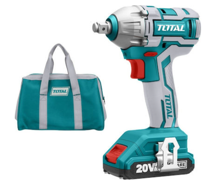 Total TIWLI2001 20v Cordless Lithium-ion Impact Wrench Screwdriver - Blue - Zoom Image 2