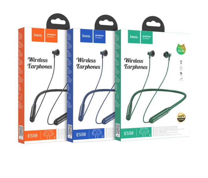 Hoco 200mAh Wireless Earphone - Green - Zoom Image 3