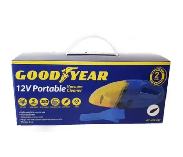 Good Year 60 Watts Portable Vacuum Cleaner - Blue and Yellow - Zoom Image 4