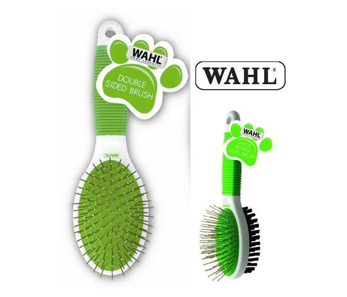 Wahl 858454-016 Large Double Sided Brush - White and Green - Zoom Image 1