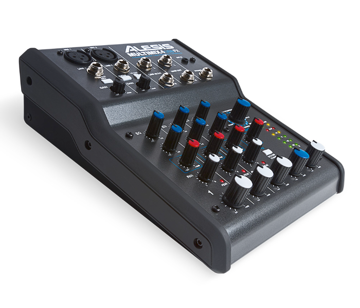 Alesis MultiMix 4 USB FX 4 Channel Compact Studio Mixer with Built In Effects and USB Audio Interface for Home Studio Recording - Black - Zoom Image 3