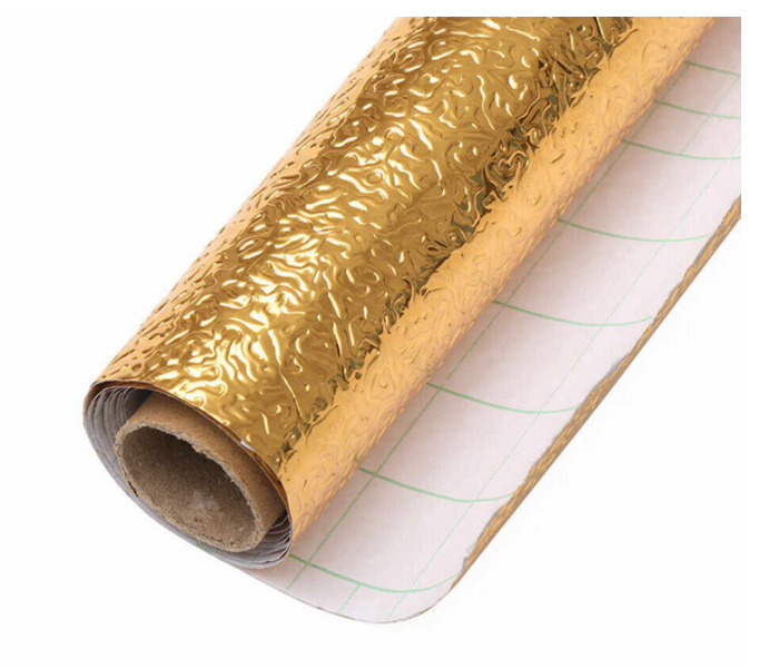 Decorative 5 Meter Kitchen Oilproof Sticker Roll - Gold - Zoom Image 3