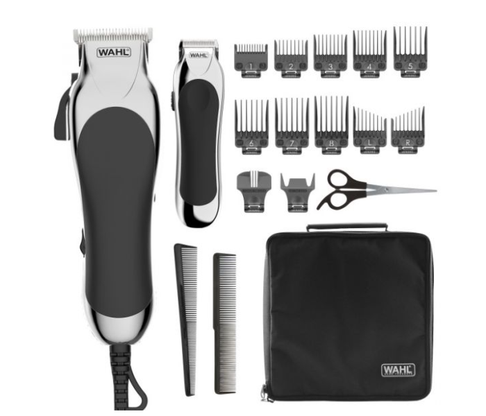 WAHL 79524-1027 Chrome Pro Trimmer USA Rechargeble Pin Hair Clipper - Black - Zoom Image 2