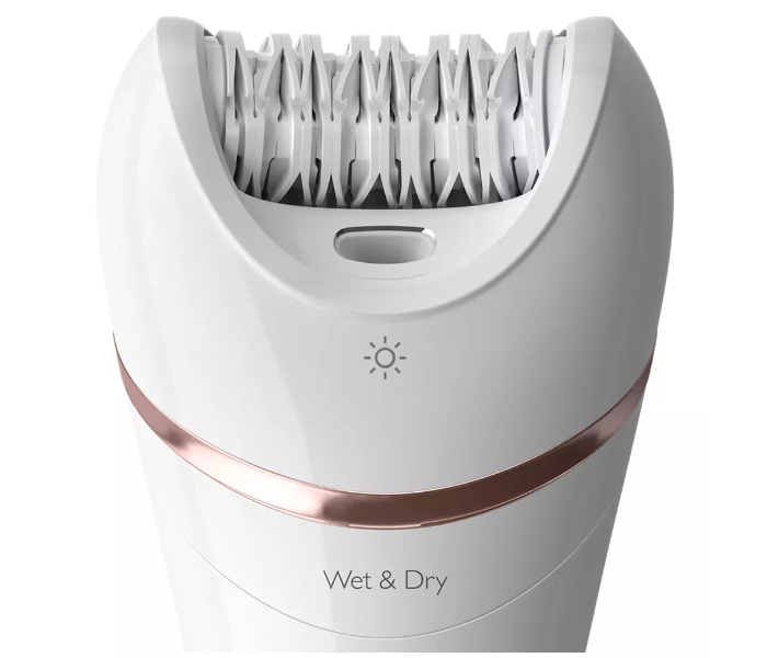 Philips BRE740/11 8000 Series Wet and Dry Epilator for Women - White - Zoom Image 3