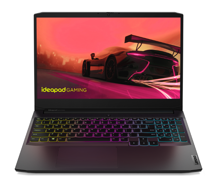 Lenovo 82K2015AAX IdeaPad Gaming 3 15ACH6 15.6 Inch FHD AMD Ryzen 5 5600H Processor 8GB DDR4 RAM 512GB SSD 4GB NVIDIA GeForce GTX 1650 GDDR6 Graphics Windows 11 Home - Black - Zoom Image 1