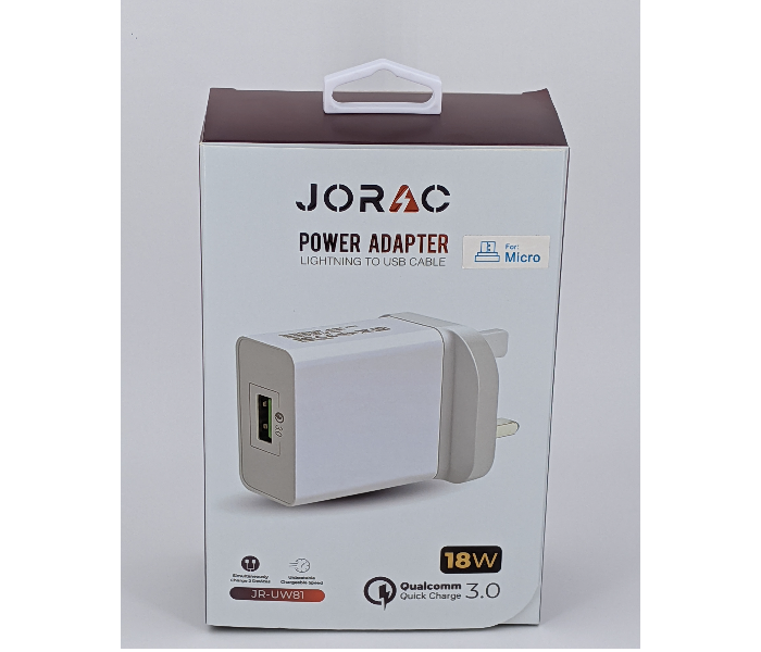 Jorac UW81 18 Watts HW Power Adaptor - White - Zoom Image 1