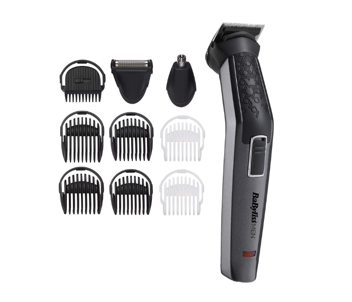 Babyliss MT727SDE 10 In 1 Carbon Titanium Blade Trimmer - Black and Silver - Zoom Image