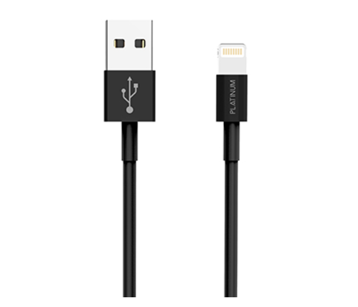 Platinum P-CBVTL1BK Vital Series 1.2M Lightning Cable - Black - Zoom Image 1