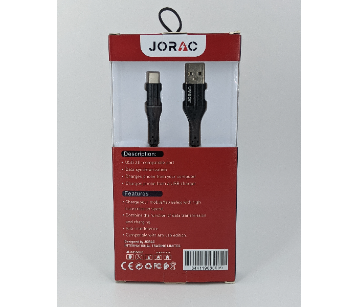 Jorac RA-59 iPhone Fast and Quick USB Cable - Black - Zoom Image 2