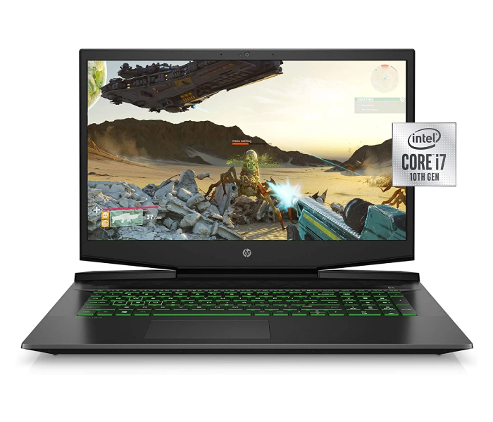 HP 20T01EA Pavilion Gaming Laptop 16-a0014ne 16.1 FHD Inch Intel Core i7 10750H Processor 16GB DDR4 RAM 256GB SSD 1TB HDD 6GB NVIDIA GeForce RTX 2060 Graphics Windows 10 Home - Black - Zoom Image 1