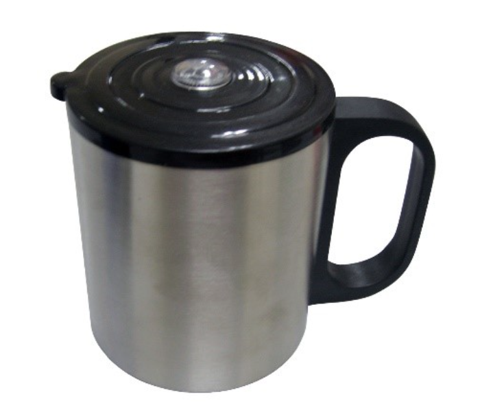 VS059 Mini Coffee Mug with Cover - Silver - Zoom Image