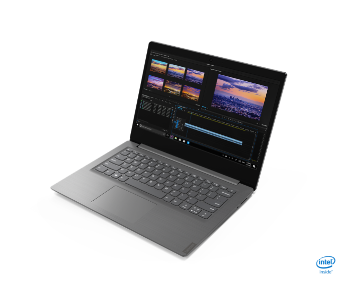 Lenovo V14-ILL 82C401EBAK 14Inch FHD Intel Core i3-1005G1 Processor 4GB RAM 1TB HDD Intel HD Graphics DOS with Free Bag - Grey - Zoom Image 3
