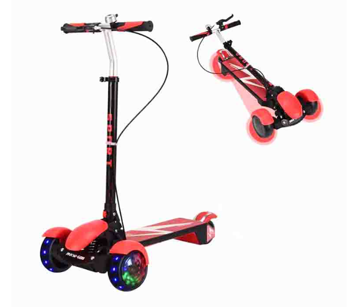 303 Awesome 3 Wheel Scooter for Kids - Red - Zoom Image