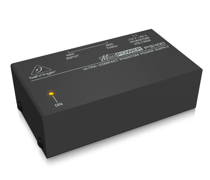 Behringer Microphono PS400 Ultra-Compact Phantom Power Supply - Black - Zoom Image 2