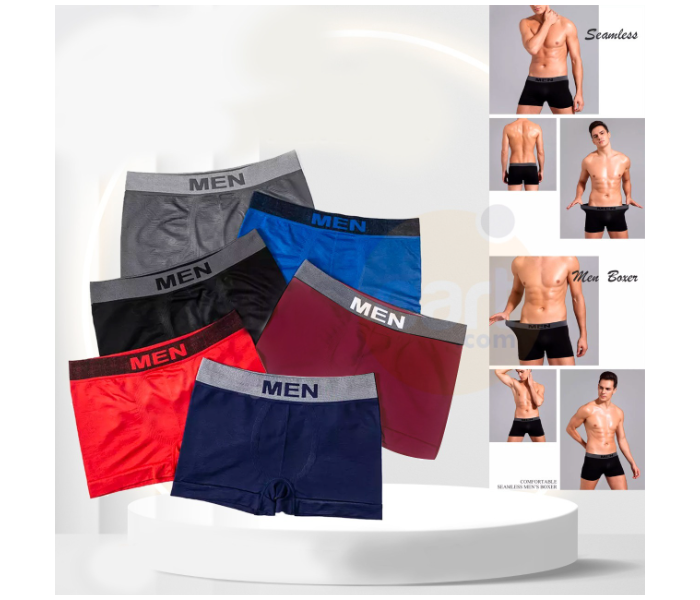 MEN 6 In 1 Combo Seamless Men Boxer - Zoom Image