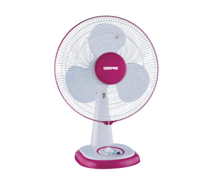 Geepas GF9415 Non Rechargeable Table Fan - White - Zoom Image