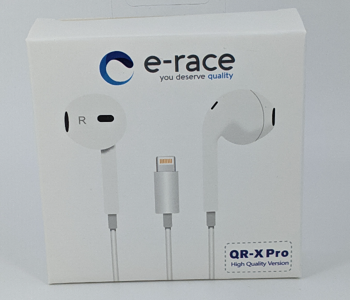 E-Race QRX Pro High Quality Earphone for iphone - White - Zoom Image 1