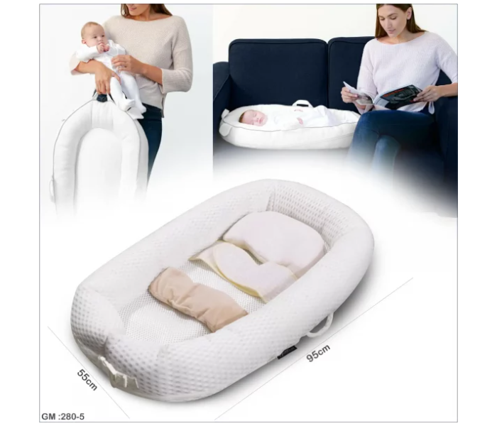 280-5 Baby Nest Sleeping Bed for Babies - Grey - Zoom Image