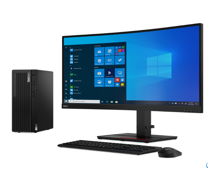 Lenovo 11EV0036AX ThinkCenter M70T TWR Intel Core i5 10400 Processor 4GB DDR4 RAM 1TB HDD Integrated Intel UHD Graphics 630 DOS - Black - Zoom Image 2