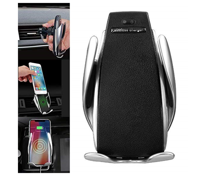 VTS110 Automatic Smart Sensor Wireless Car Charger - Black - Zoom Image