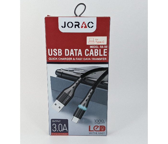 Jorac RA-59 Micro Fast and Quick USB Cable - Black - Zoom Image 1