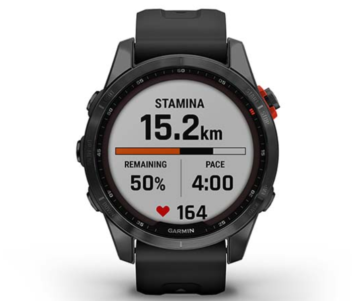 Garmin 010-02539-13 Fenix 7S Solar Slate Grey with Black Band - Zoom Image 4