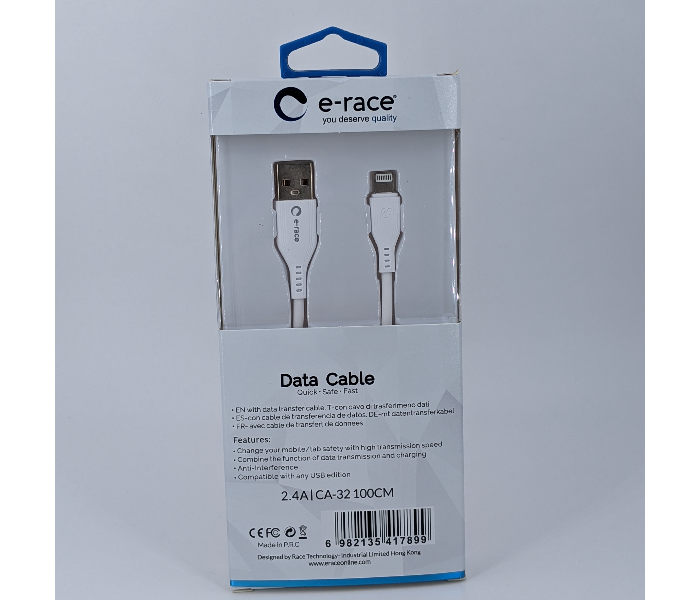 E-Race CA-32 Data Cable for iphone - White - Zoom Image 2