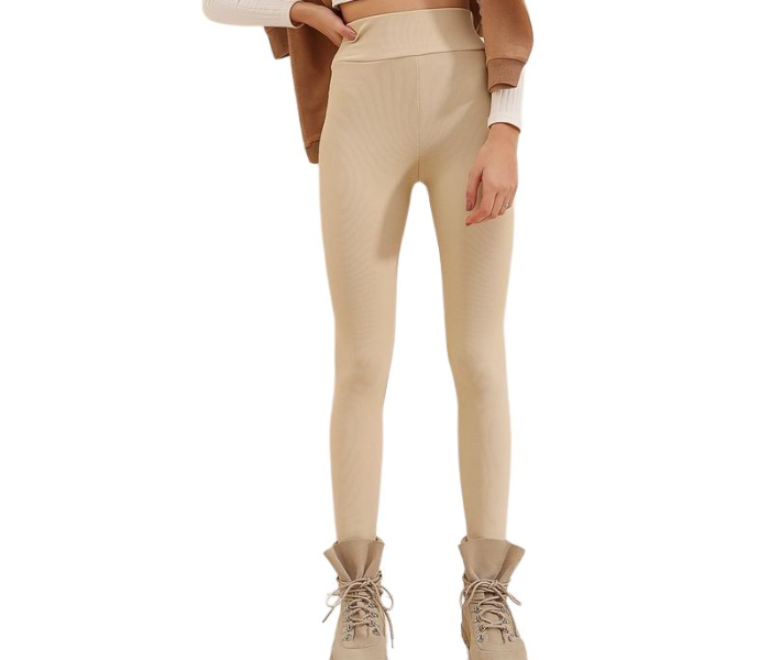 Set Of 4 Leggings For Women - Beige - Zoom Image 3