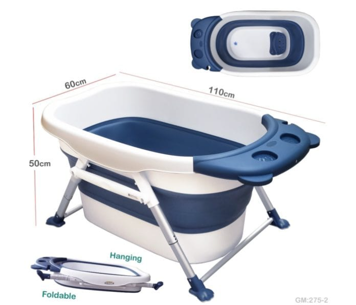 275-2 Baby Folding Bathtub - Blue - Zoom Image