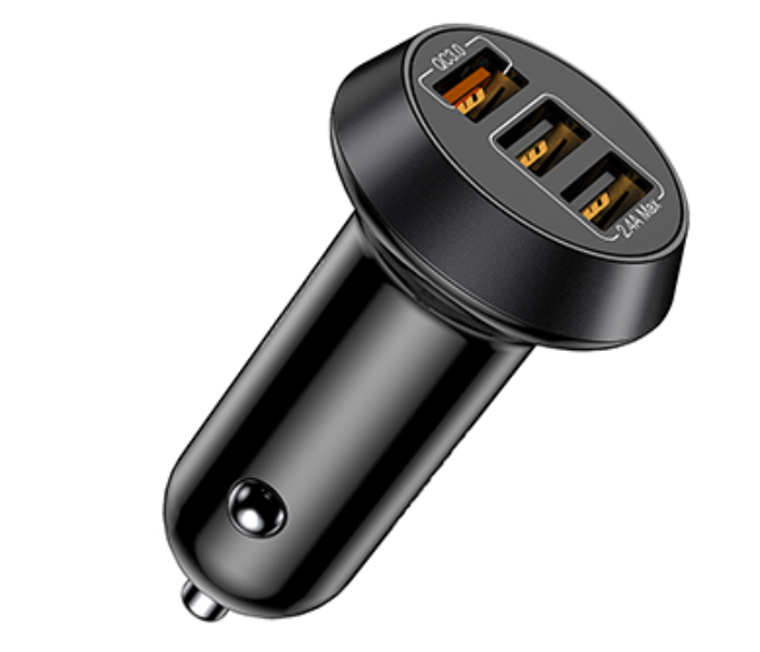 Platinum P-BDCLAQ3N1 Smart Series Car Charger QC and 3in1 Cable - Black - Zoom Image 2