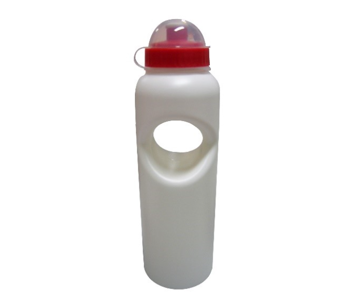 VS081 Sports Water Bottle with Lid - White and Red - Zoom Image