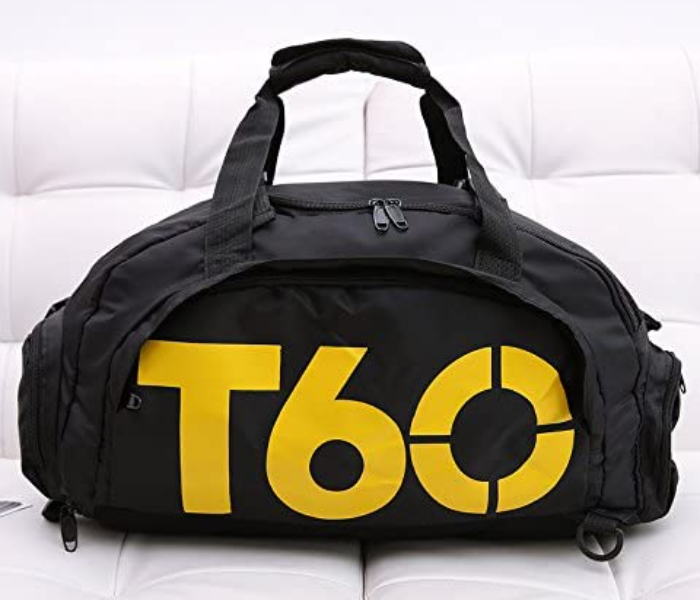 Shop Generic T60 Waterproof Travel Duffel Bag Black & Yellow | Dragon Mart  UAE
