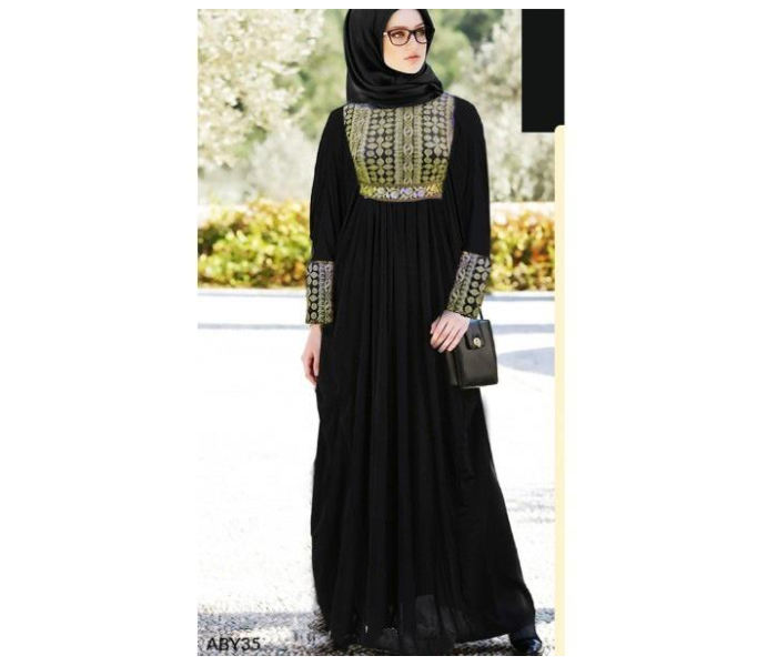 BY03 Casual and Fashionable 60 Sized Abaya for Women - Black - Zoom Image