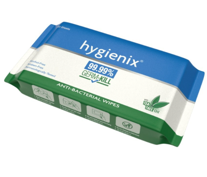 Hygienix 67297 20 Pieces Anti Bacterial Wipes - Zoom Image