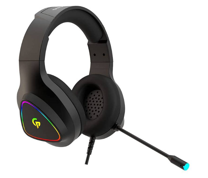 Porodo PDX414-BK Wired Gaming Headphone - Black - Zoom Image 1