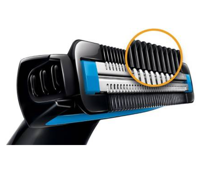 Philips BG1024/16 Body Groomer for Men - Black and Blue - Zoom Image 3