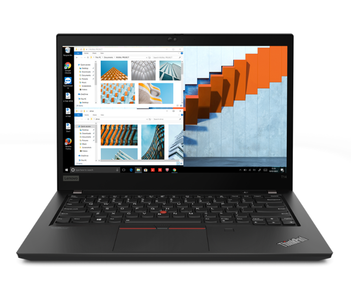 Lenovo 20W000RWAD Think Pad 14 14 Inch FHD Intel Core i5 1135G7 Processor 8GB DDR4 RAM 512 SSD Integrated Intel Iris Xe Graphics Windows 10 Pro - Black - Zoom Image 1